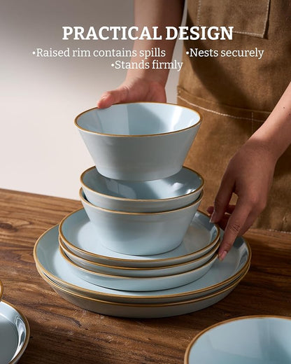 Famiware Saturn Dinnerware Sets, Ceramic Dishes - Image 6