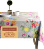 Maison d' Hermine Table Cloth Square Table 100% Cotton 54 x 54 Inches Tablecloth Reusable Decorative for Dining Room Farmhouse Home Valentines Day Decorations Spring Summer - Jardin D'Ete - Fog