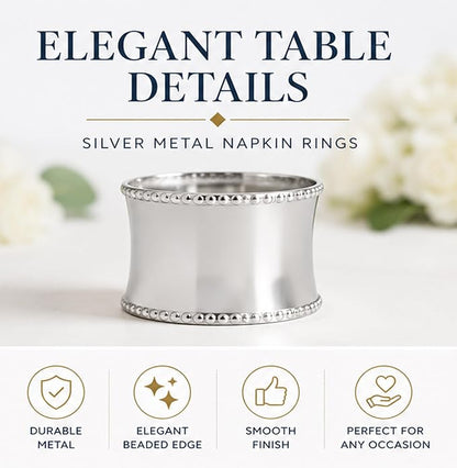 Durable Metal Iron Napkin Rings - Image 5