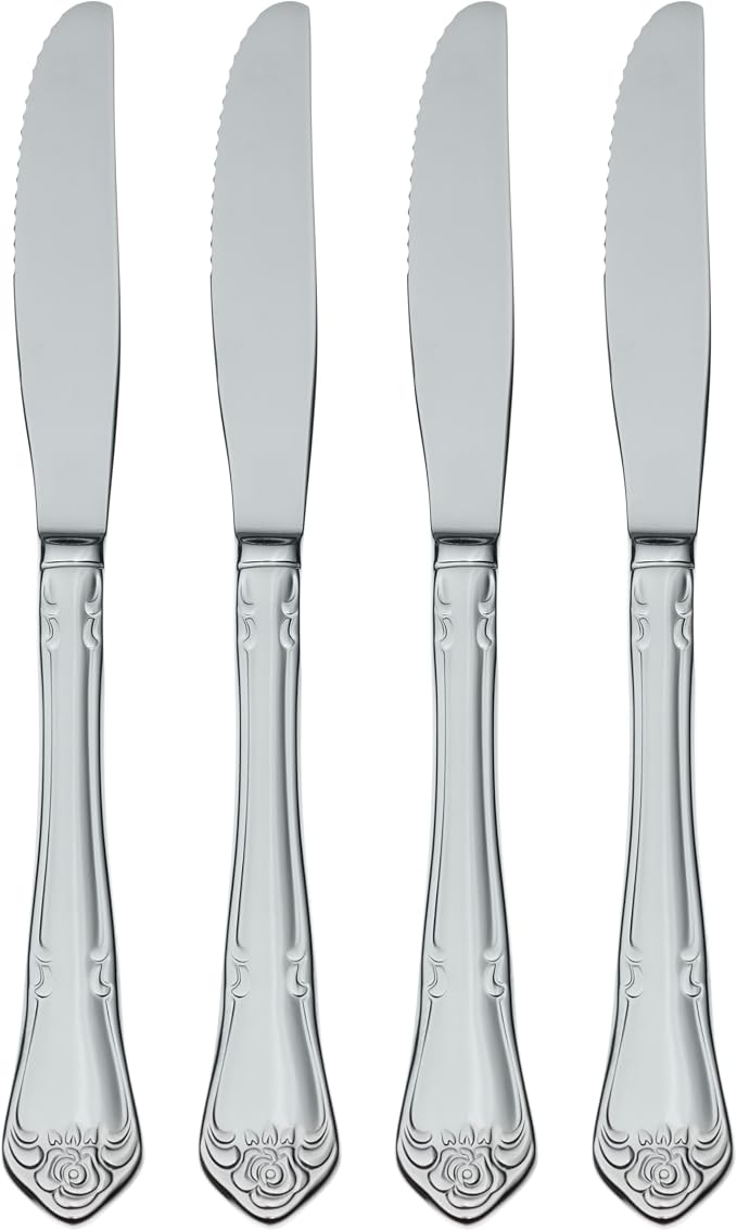 Oneida True Rose Everyday Flatware Dinner Knives by Oneida