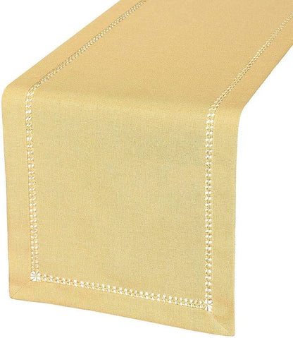Grelucgo Handcrafted Solid Color Dining Table Runner, Dresser Scarf, by Grelucgo