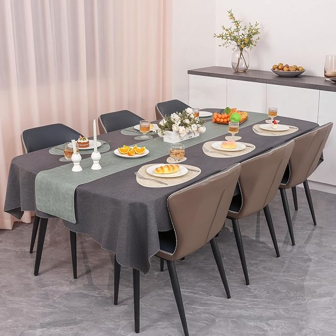 Faux Leather Placemats Set of 6, Dual Sided - Image 8