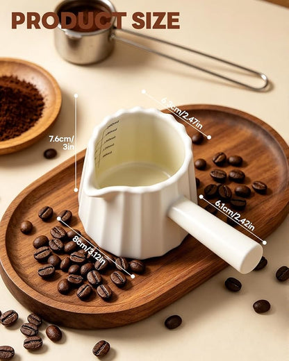 Ceramic Espresso Cup, 6oz Single Espresso Shot Glass - Image 2