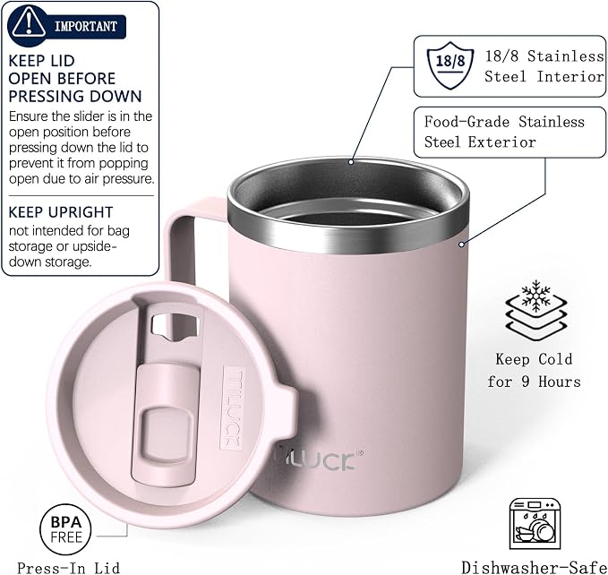 TILUCK 12 oz Insulated Coffee Mug - Image 2