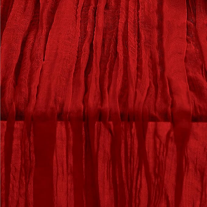10 Pack Burgundy Cheesecloth Table Runner 35x120 Inch 10Ft Rustic Gauze Cheese - Image 6