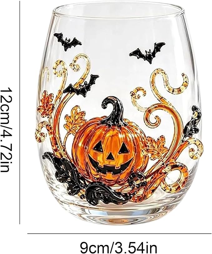 3D Halloween Artisan Glassware Collection, Halloween Artisan Glass Cups | - Image 7