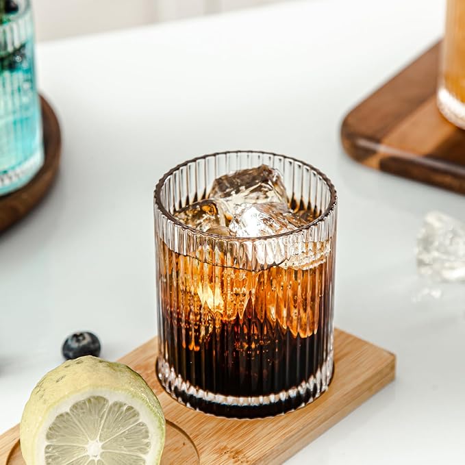 Ribbed Drinking Glasses Set of 8 - Image 9