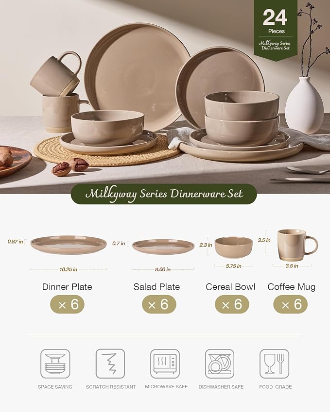 Famiware Milkyway 24-Piece Dinnerware Set - Image 2