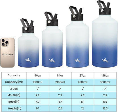 Konokyo 87 oz Insulated Stainless Steel Water Bottle Jug - Image 4