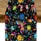 Mexican Fiesta Table Runner Abstract Pattern Cinco De Mayo Dia De Los Muertos by YCness