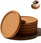 6-Pack Cork Coasters, 4 Inch Absorbent Reusable Beverage Coasters by Unknown