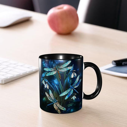 Yrebyou Dragonfly Coffee Mug 11oz Ceramic Cup - Image 7