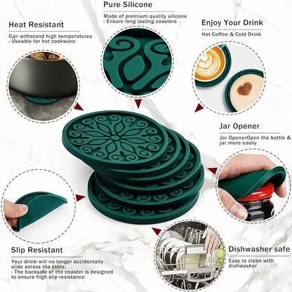 Coasters for Drinks, Silicone Coasters - Image 5
