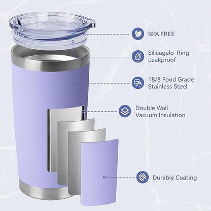 HASLE OUTFITTERS 20oz Stainless Steel Tumblers Bulk, Insulated Travel Cup - Image 2