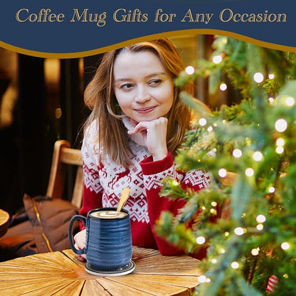 HASENSE Ceramic Coffee Mugs Gift Set - Image 4
