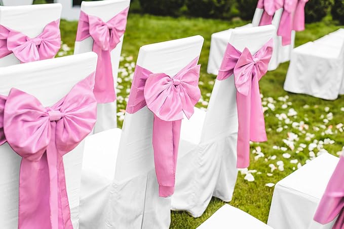 12 Pack Pink Satin Table Runner 12 x 108 Inch Long Premium Table Runners - Image 6