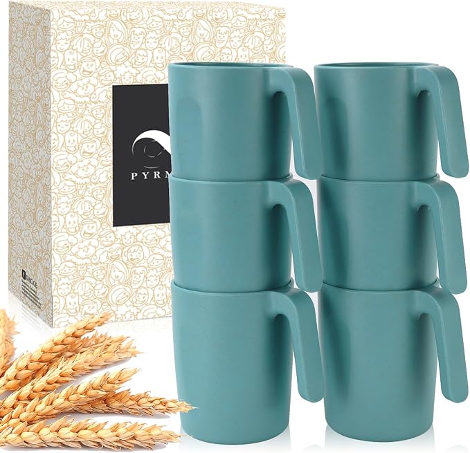PYRMONT Wheat Straw Cups 16 Oz Alternative Plastic Cups by PYRMONT