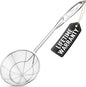 Zulay Kitchen Stainless Steel Skimmer Strainer Ladle | 15” Large Straining Spoon by ZulayKitchen