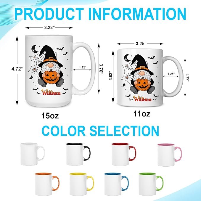 Hyturtle Custom Halloween Gnome Mug - Image 4