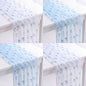 4 Pcs Blue Bow Table Runners 29 x 70 Inch Blue Tulle Lace Table Runner Coquette by Windkream
