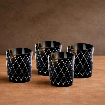 Handicrafts Home Viking Horn Shot Glasses Set of 4, Handmade Natural Ox Horn - Image 7