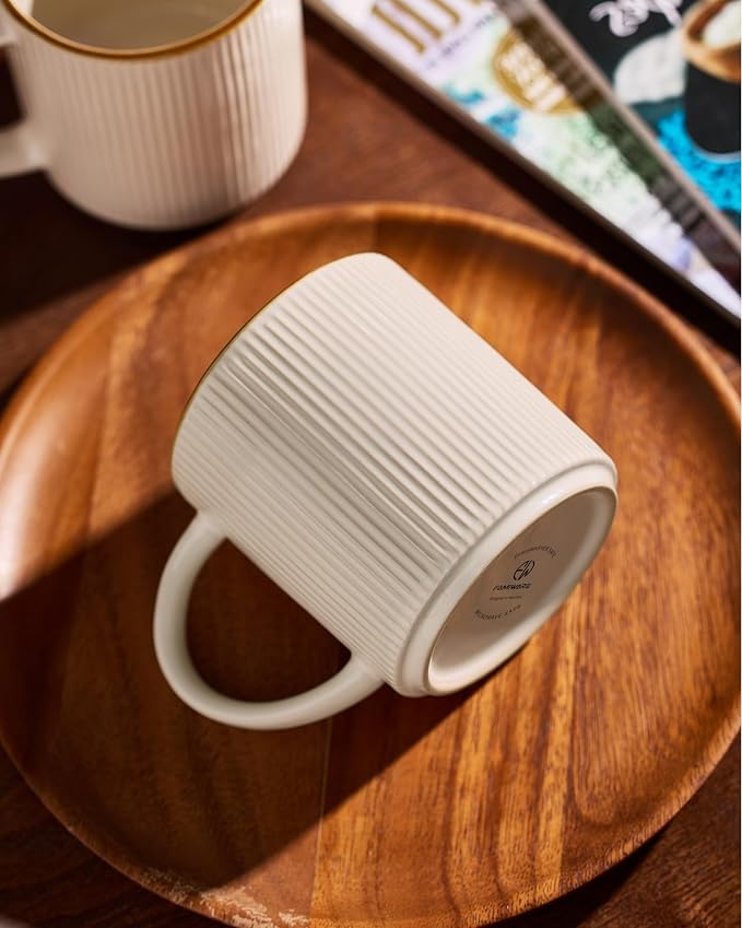 famiware Coffee Mug Set for 6, Star 16 oz Catering Mugs Cup Set - Image 6