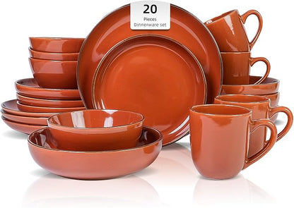 HomeVSS 20-Piece Dinnerware Set by HomeVSS