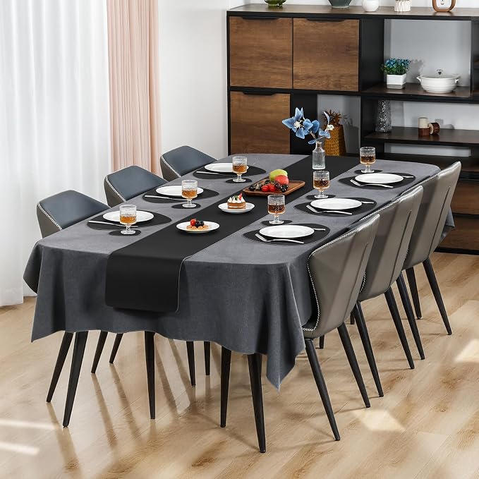 Faux Leather Placemats Set of 6, Dual Sided - Image 6