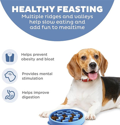 Outward Hound Fun Feeder Slo Bowl – Medium 2‑Cup Capacity, Slow Feeding - Image 2