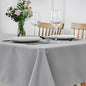 maxmill Square Tablecloth Weaved Texture Stain Resistant Waterproof Wrinkle Free Washable Soft Table Cloth, Decorative Fabric Table Cover for Dining Room Dinner Parties, 52 x 52 Inch, Light Grey