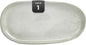 Organic Shape Highland Ceramic Serving Tray, 1pcs 13×7inch Handmade Reactive Glaze ceramic Tray with Wavy Edge, for Kitchen, Microwave & Dishwasher Safe, Scratch Resistant-grey