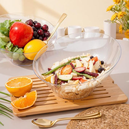 bUCLA 54 OZ Clear Plastic Serving Bowls - Image 6