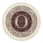 Thirstystone Monogram Round Natural Sandstone Coaster 4 Pack | 4" Diameter by Thirstystone