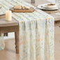 Artoid Mode Floral Spring Boho White Chiffon Table Runner 120 Inches 10FT by ArtoidMode