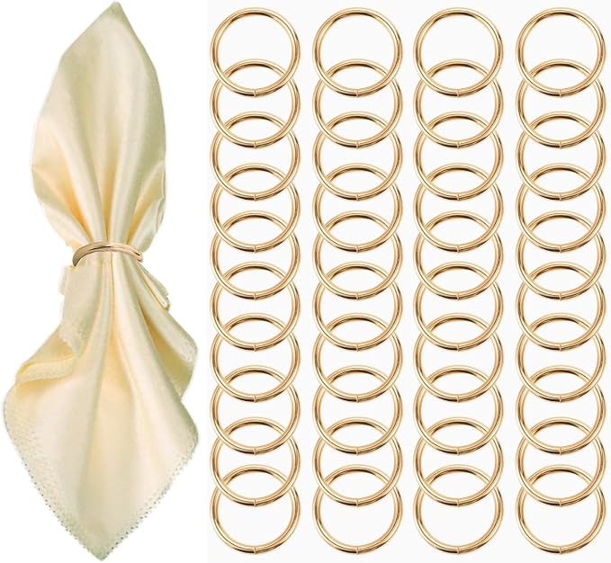 Gold Napkin Rings by GERILKAI