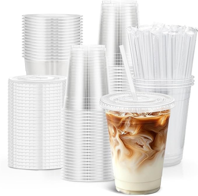 Clawsoff 100 Pack 12 OZ Disposable Clear Plastic Cups by BuyNow