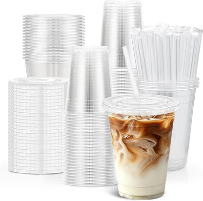 Clawsoff 100 Pack 12 OZ Disposable Clear Plastic Cups by BuyNow