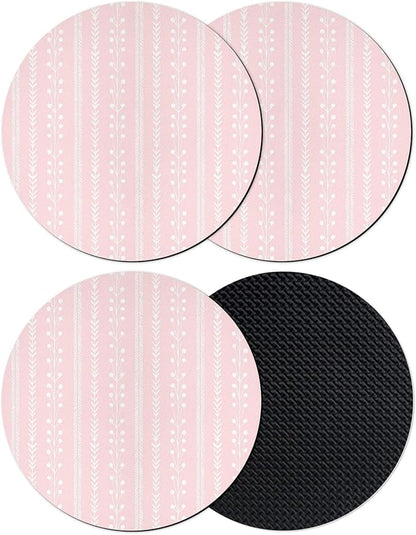 Spring Botancial Coasters Set of 4, Absorbent Coasters by Unknown