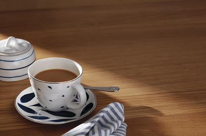 Lenox Blue Bay 4-Piece Teacup & Saucer Set - Image 3