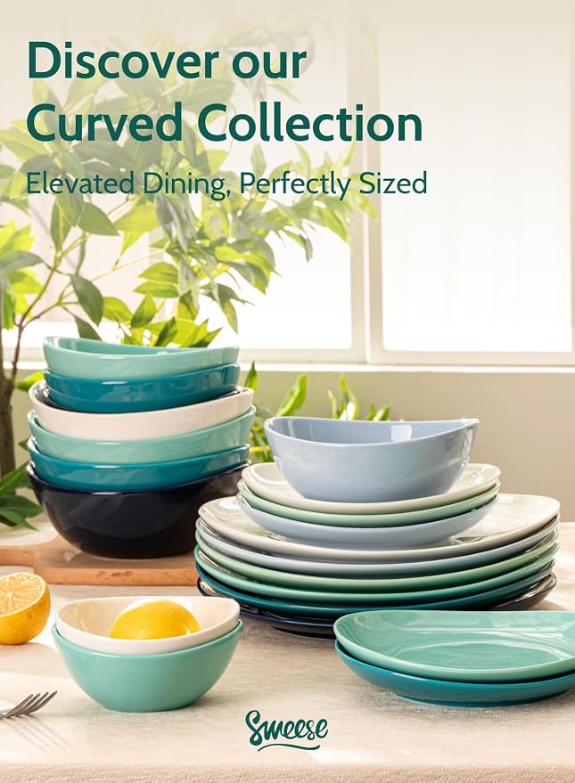Sweese 18 oz Medium Porcelain Bowls - Image 8