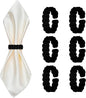 Meplait Napkin Rings Set of 6, Boho Napkins Holders Ring by Meplait
