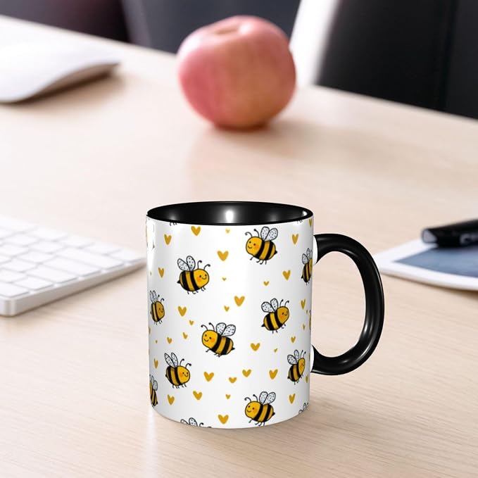 Yrebyou Bee Coffee Mug 11oz Ceramic Cup - Image 7