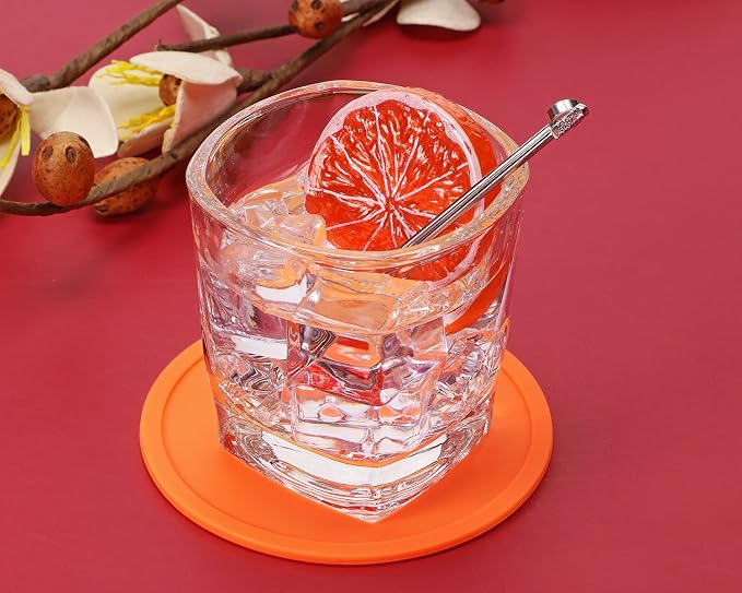 ONLYKXY 3 Pieces 3.93 Inch Silicone Coasters, Round Coasters - Image 5