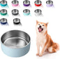 WENBOKMIN Dog Bowl, Stainless Steel Food and Water Bowl, Light Grey | Non Slip by Wenbokmin