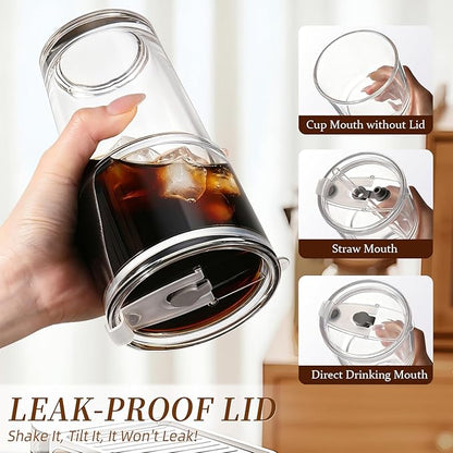 Iced Coffee Cups with Lids: Coffee Bar Accessories - Image 5