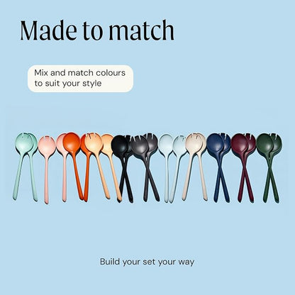 Salad Servers - Spoon and Fork Serving Set, Certified Recycled Food-Safe Plastic - Image 8