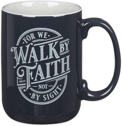 Christian Art Gifts Walk by Faith Scripture Coffee Mug, Inspirational Bible by ChristianArtGifts
