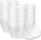 PLASTICPRO 200 Pack Small Plastic Bowls Crystal Like 6 oz Bowls Elegant Bulk by PLASTICPRO