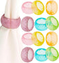 CLEENTABLE Napkin Rings Set of 12 - Epoxy Resin Napkin Holder Cuffs for Dinner Table Décor - Farmhouse Modern Serviette Rings for Weddings, Parties, Receptions, Banquets, Daily Use - 1.5" (Pastel)
