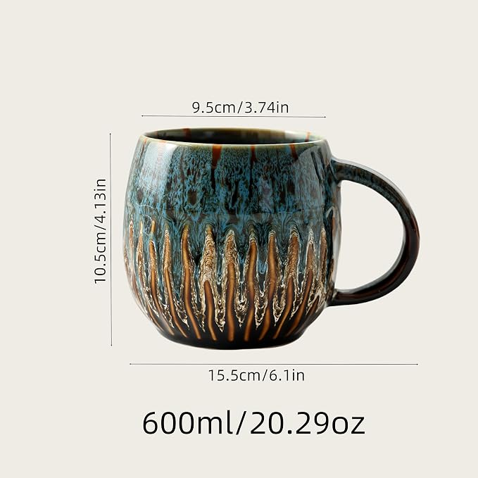 Large Ceramic Coffee Mug - 20oz Big Tea Cup - Image 2